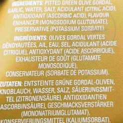 New Gordal Olives with Garlic, 580ml Ingredients Brands|Spanish Ingredients