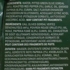 Hot Gordal Olives with Roasted Pepper and Smoked Paprika, 580ml Ingredients Brands|Spanish Ingredients