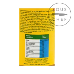 Clearance Pure Sesame Oil, 425ml Ingredients Brands|Middle Eastern Ingredients