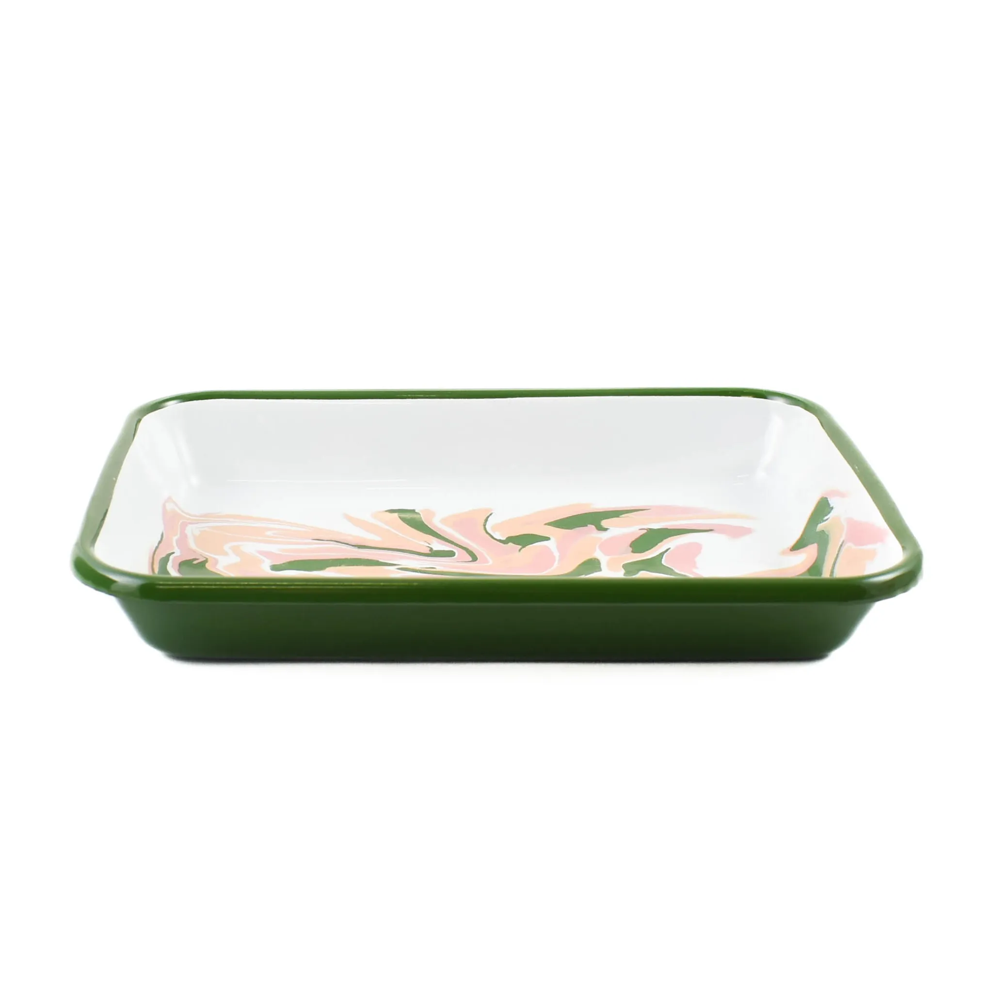 Outlet Green Marble Enamel Roasting & Serving Dish, 26cm Baking Supplies & Equipment