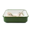Clearance Green Marble Enamel Square Roasting & Serving Dish, 22cm Baking Supplies & Equipment