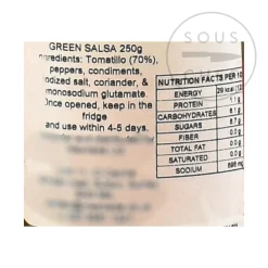 Best Green Mexican Salsa, 250g Mexican Ingredients|Sauces & Condiments