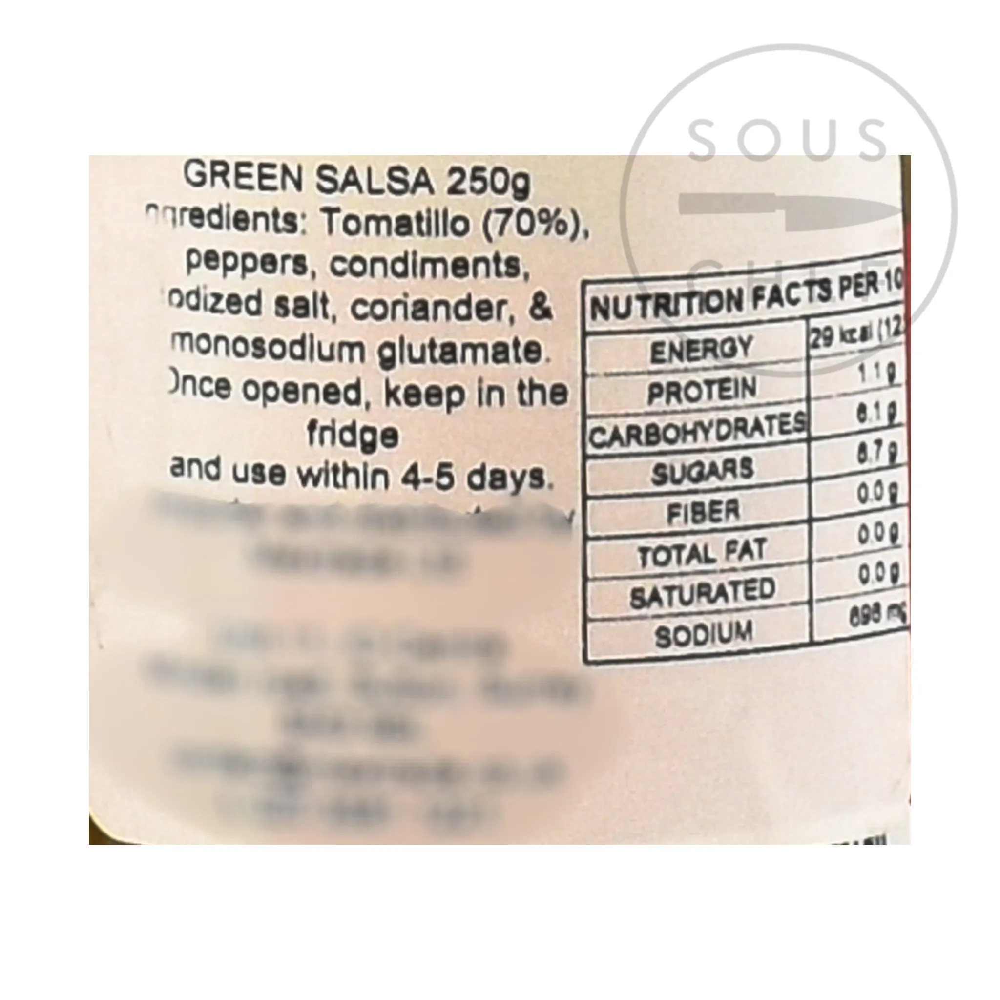 Best Green Mexican Salsa, 250g Mexican Ingredients|Sauces & Condiments