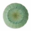 Hot Green Scalloped Japanese Deep Dinner Plate, 22cm Japanese Ingredients|Plates