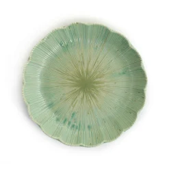 Discount Green Scalloped Japanese Small Plate, 16cm Japanese Ingredients|Plates