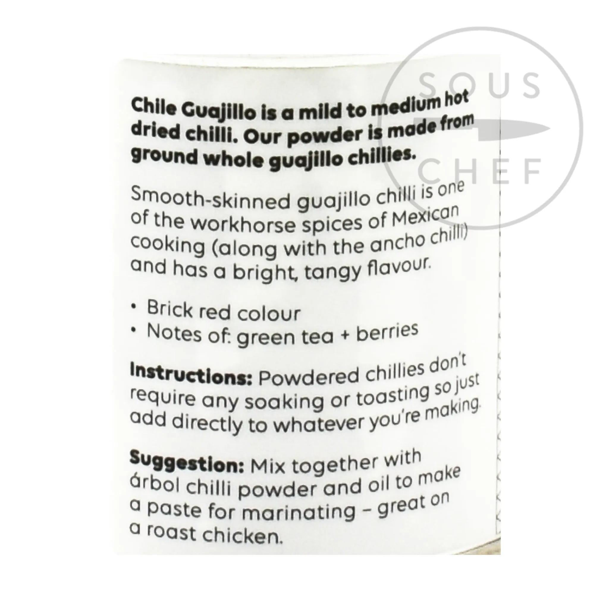 Sale Guajillo Powder, 60g Ingredients Brands|Mexican Ingredients