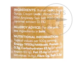 Halen Mon Salted Caramel Spread, 200g Ingredients Brands|Made In The Uk