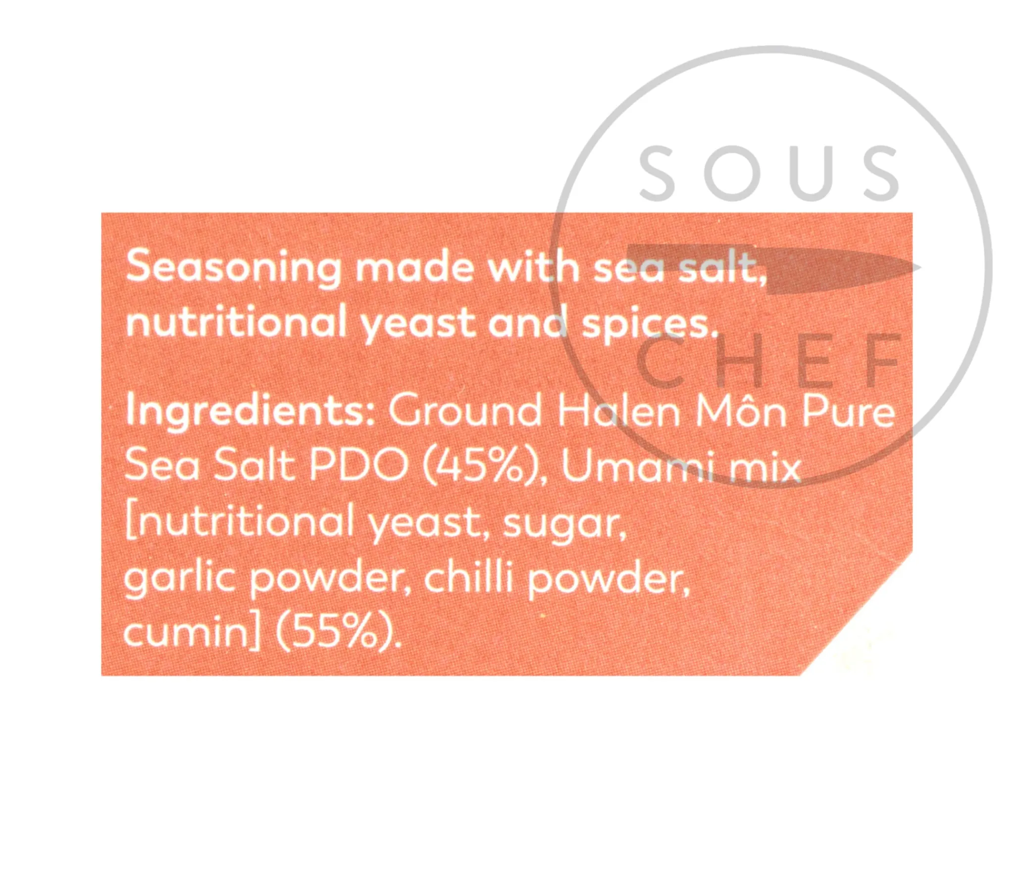 New Halen Mon Umami Sea Salt, 100g Ingredients Brands|Made In The Uk
