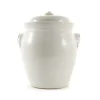 New Handmade Stoneware Fermenting Crock in White 4.5 litre Pickling, Preserving & Fermenting Jars