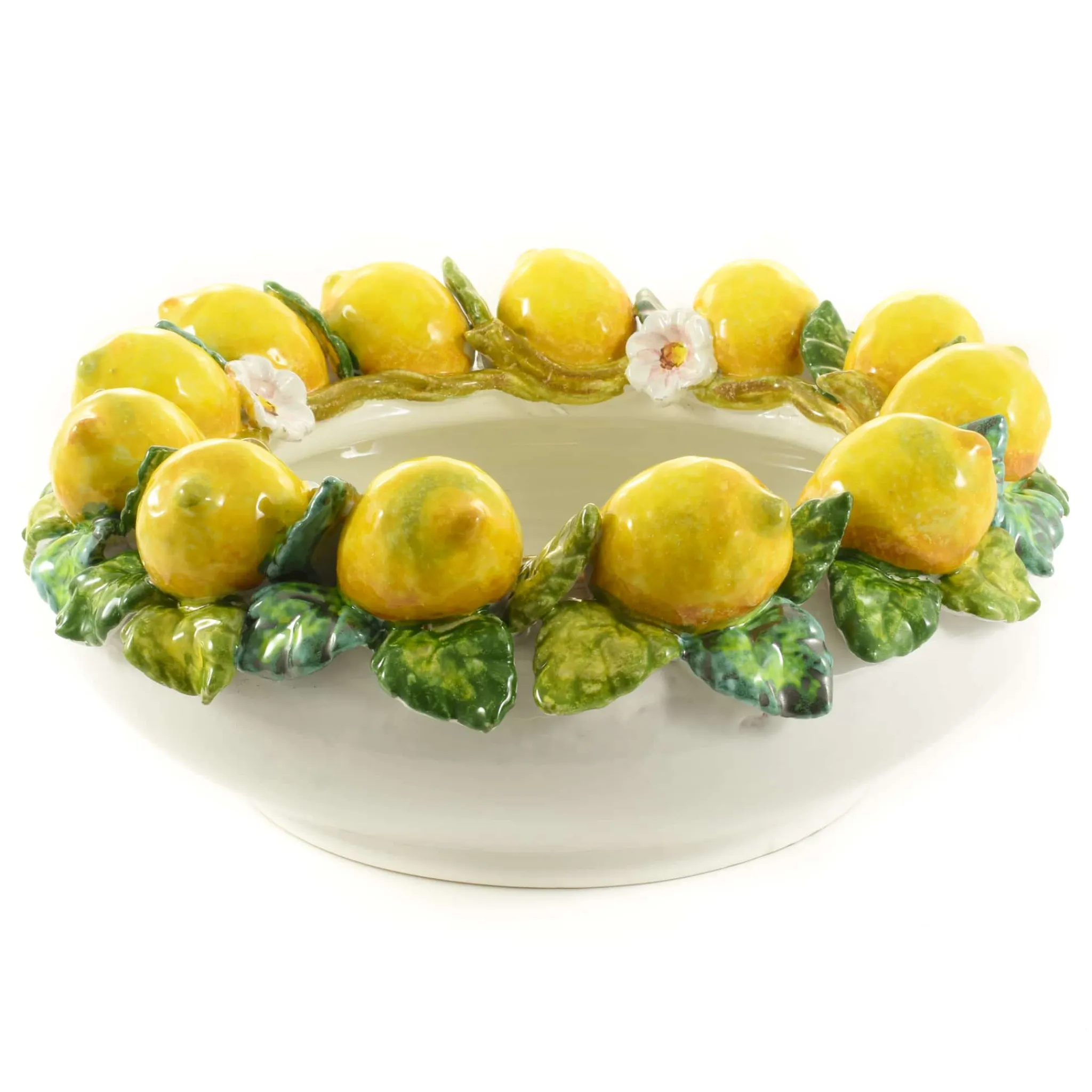 Sale Handmade Tuscan Lemon Bowl, 35cm Tableware Brands|Italian Ingredients