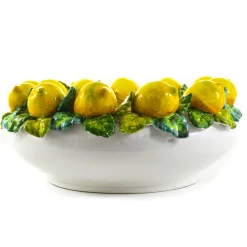 Sale Handmade Tuscan Lemon Bowl, 35cm Tableware Brands|Italian Ingredients