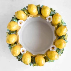 Sale Handmade Tuscan Lemon Bowl, 35cm Tableware Brands|Italian Ingredients