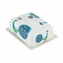 Clearance Peacock Butter Dish, 16x8cm Tableware Brands
