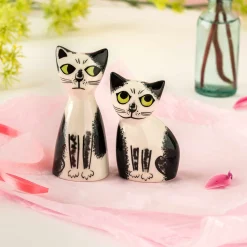Online Set of 2 Cat Salt & Pepper Shakers, 9.5cm Table Setting|Kitchen Tools & Utensils