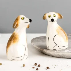 New Set of 2 Dog Salt & Pepper Shakers, 9.5cm Table Setting|Kitchen Tools & Utensils