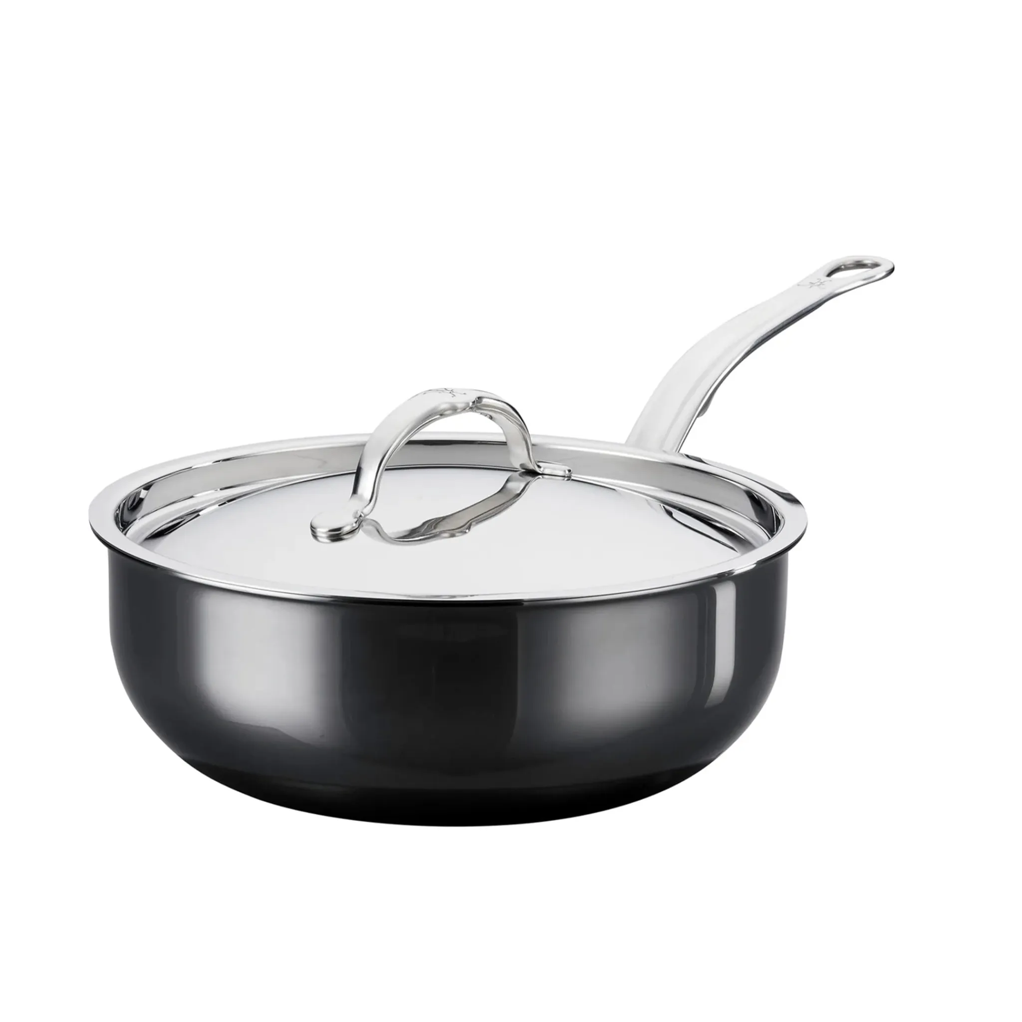 Sale Nanobond Curved Saute Pan with Lid, 24cm Pots & Pans