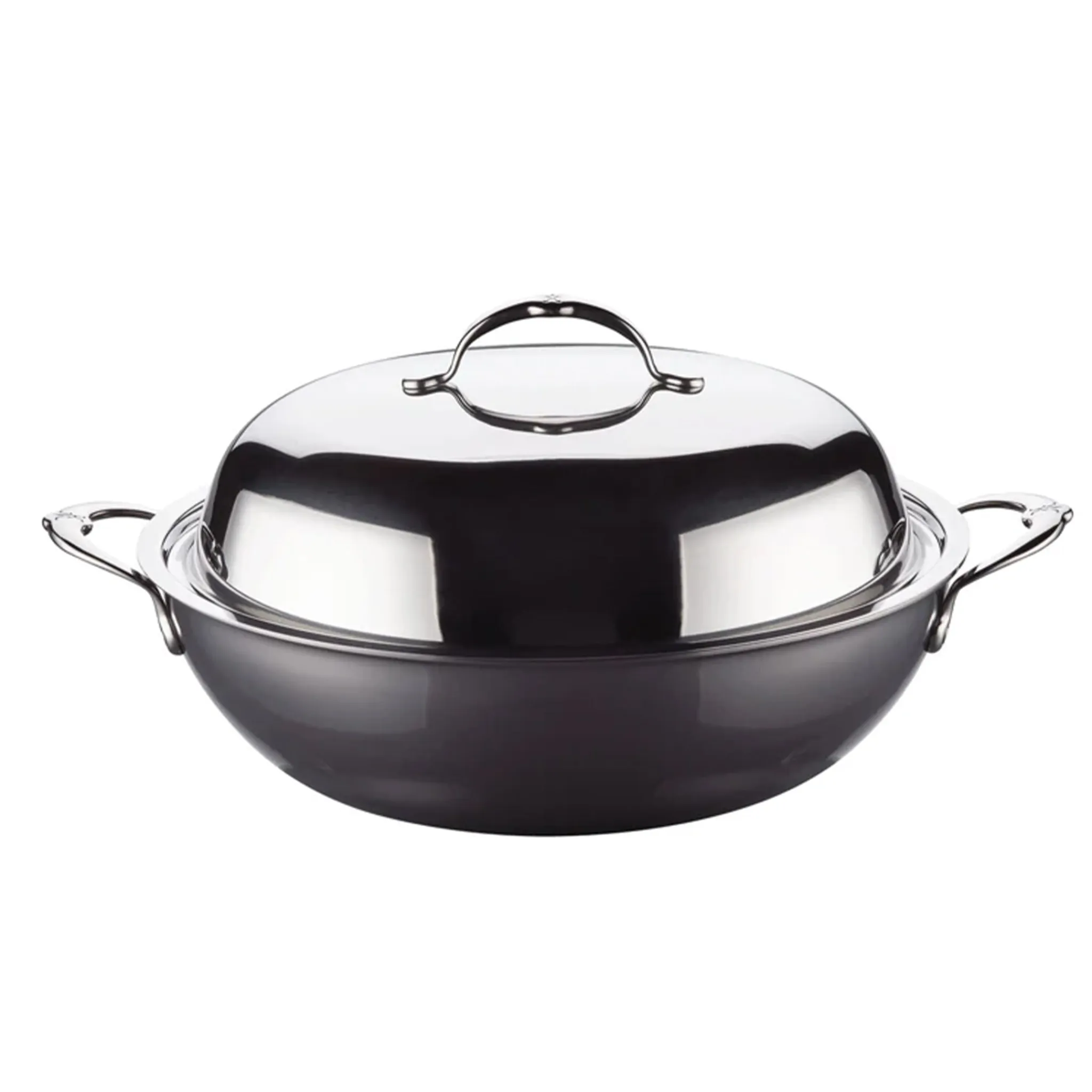 Clearance Nanobond Wok with Lid, 36cm Pots & Pans