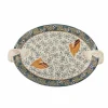 Best Hezha Blue Stoneware Serving Platter, 34x25cm Tableware Brands