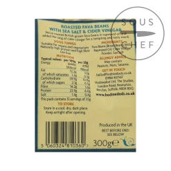 Clearance Salt & Vinegar Roasted Fava Beans, 300g Made In The Uk|Snacks