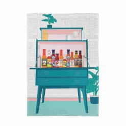New Hot Sauce Cabinet Tea Towel Kitchen Textiles & Clothing