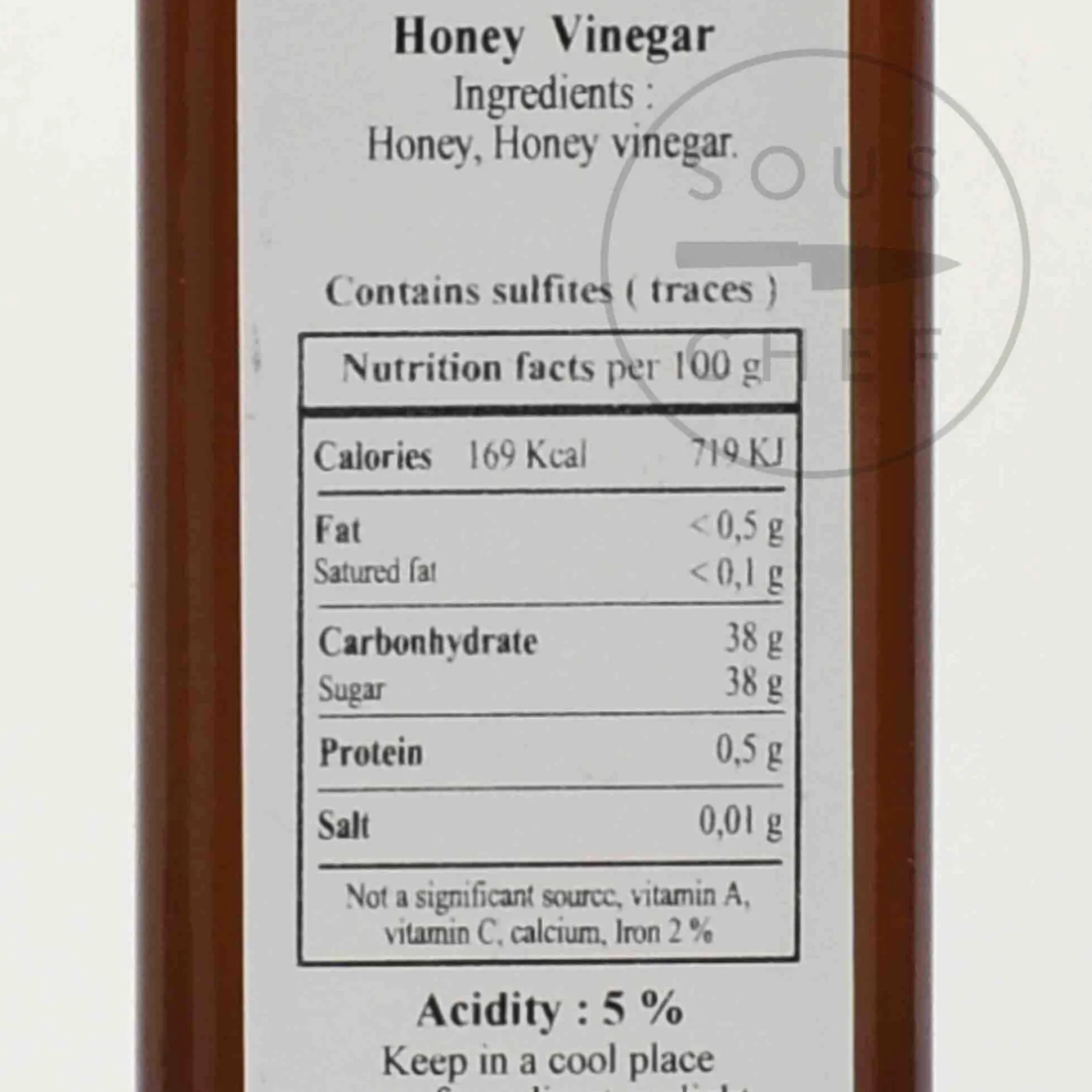 Clearance Honey Vinegar, 250ml Ingredients Brands|Oil, Vinegar & Dressings