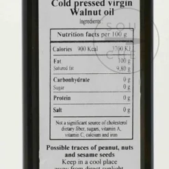 Clearance Organic Walnut Oil, Cold Pressed, 250ml Ingredients Brands|Oil, Vinegar & Dressings