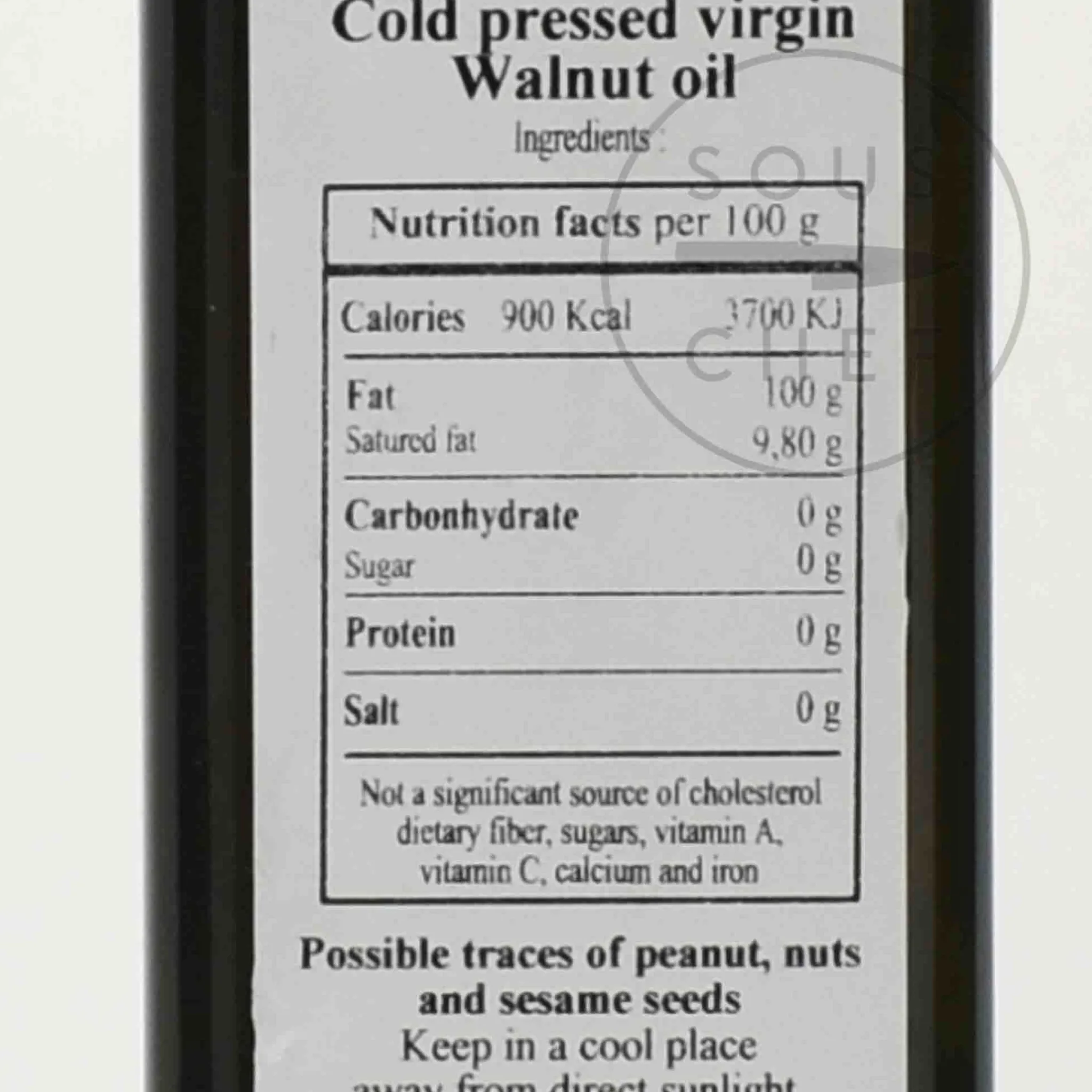 Clearance Organic Walnut Oil, Cold Pressed, 250ml Ingredients Brands|Oil, Vinegar & Dressings