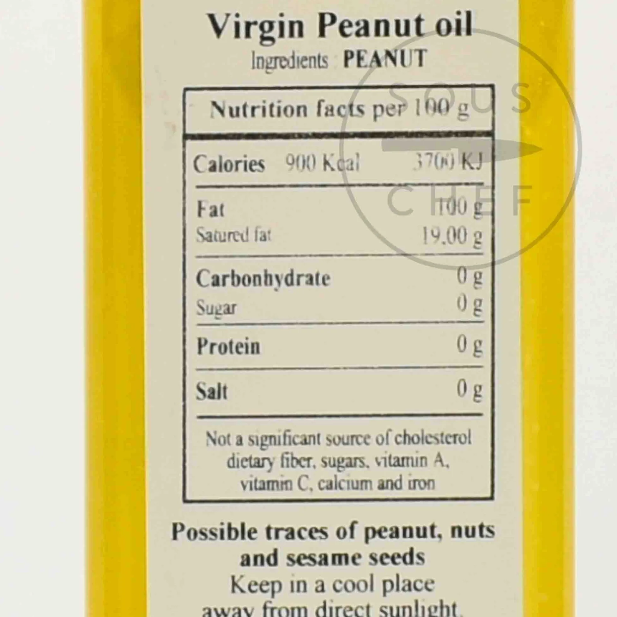 Clearance Virgin Peanut Oil, 250ml Ingredients Brands|Oil, Vinegar & Dressings