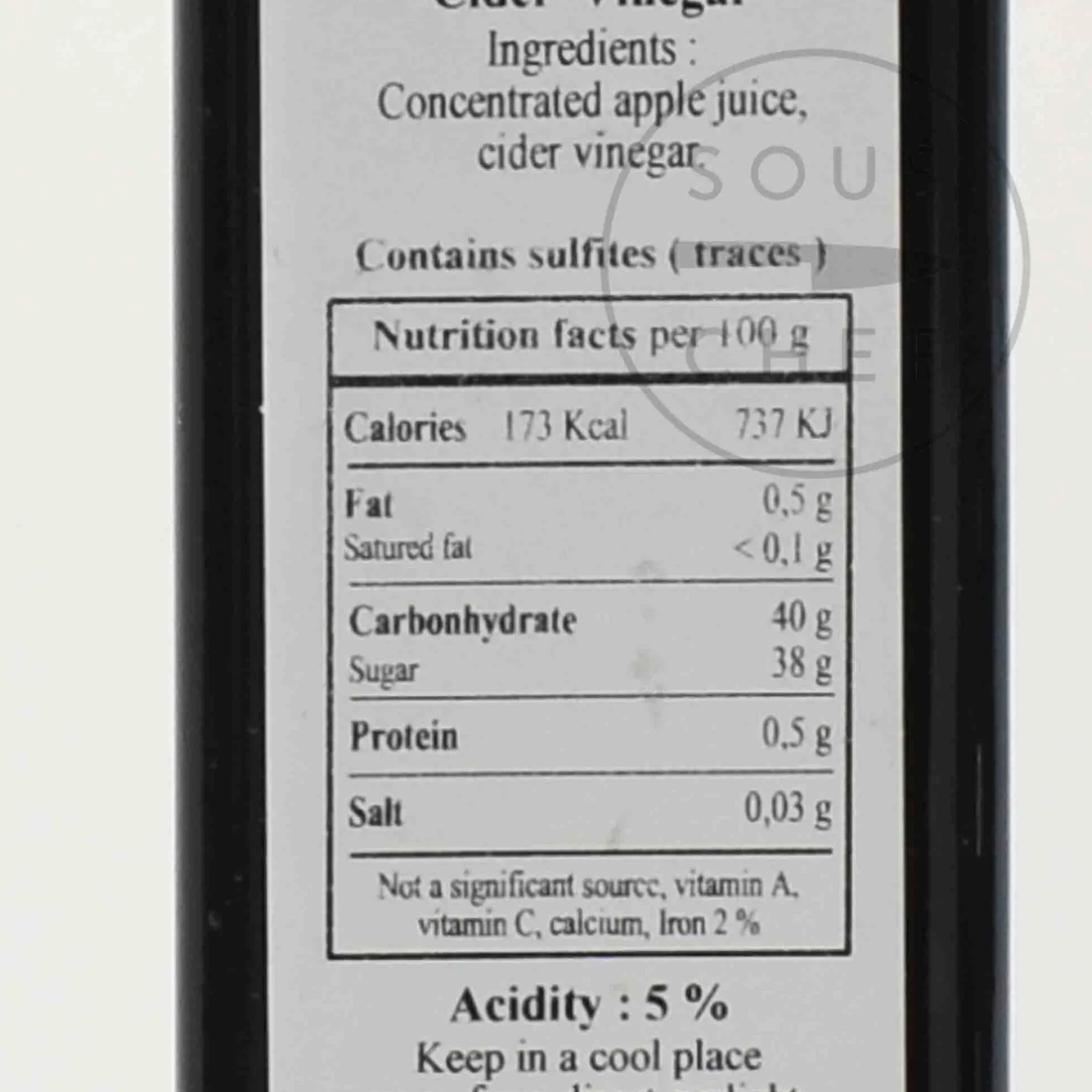 Outlet 2 Year Aged Fruit Vinegar Cider, 250ml Ingredients Brands|Oil, Vinegar & Dressings