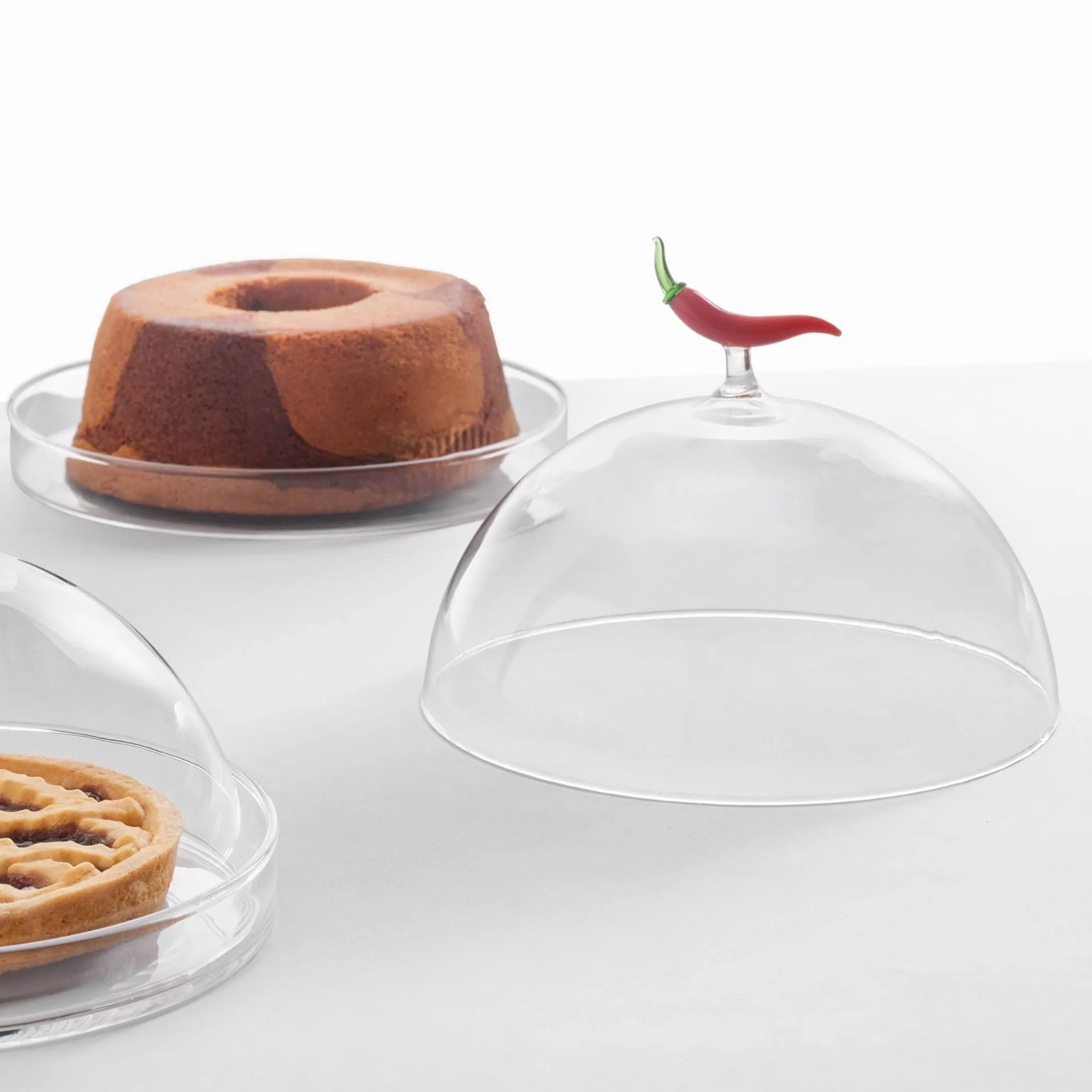 Chilli Pepper Cheese Plate with Cloche, 20cm Tableware Brands