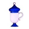 Outlet Lilac Mug with Blue Lid, 18.5cm Tableware Brands