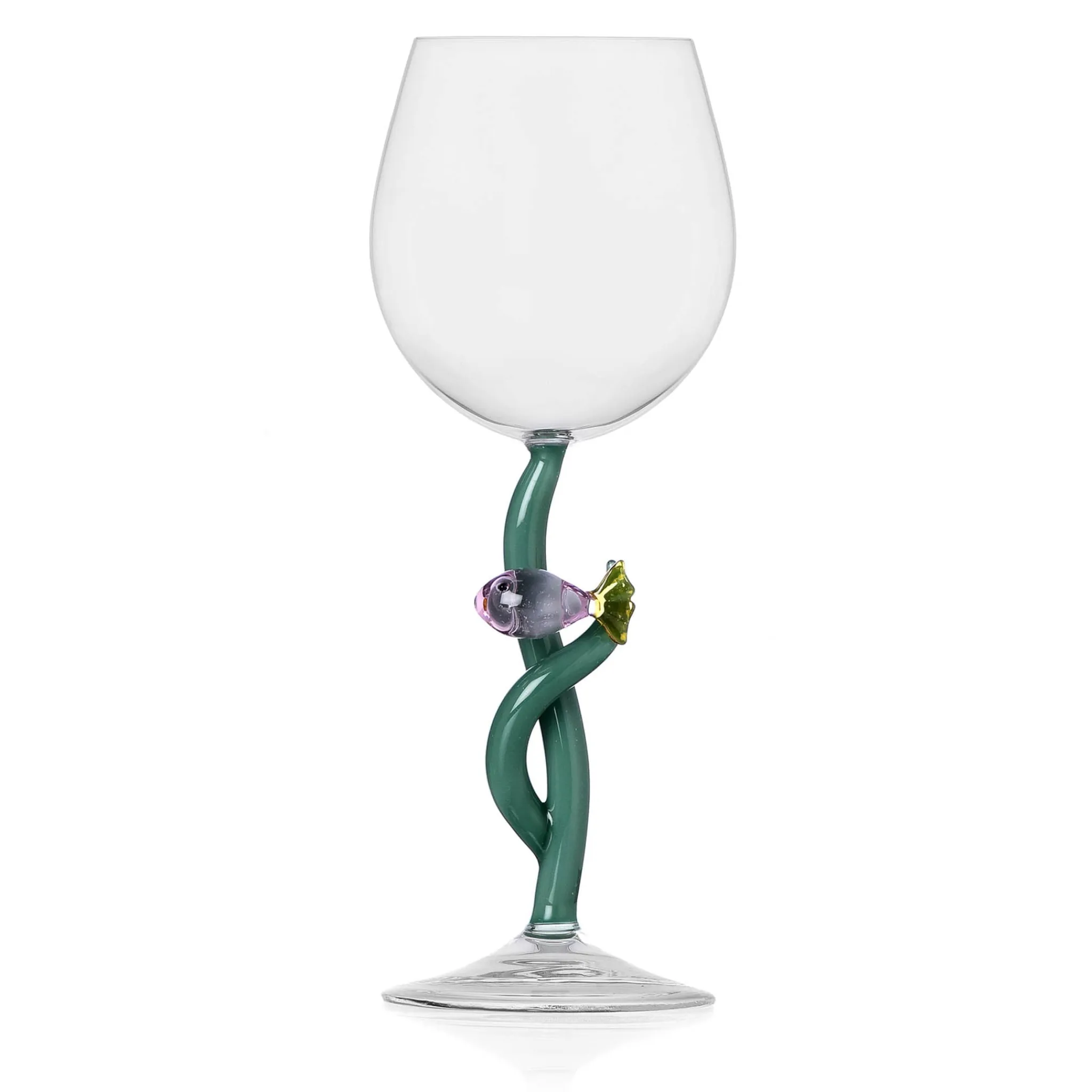 New Pink Fish and Seaweed Wine Glass, 350ml Tableware Brands|Drinking Glasses