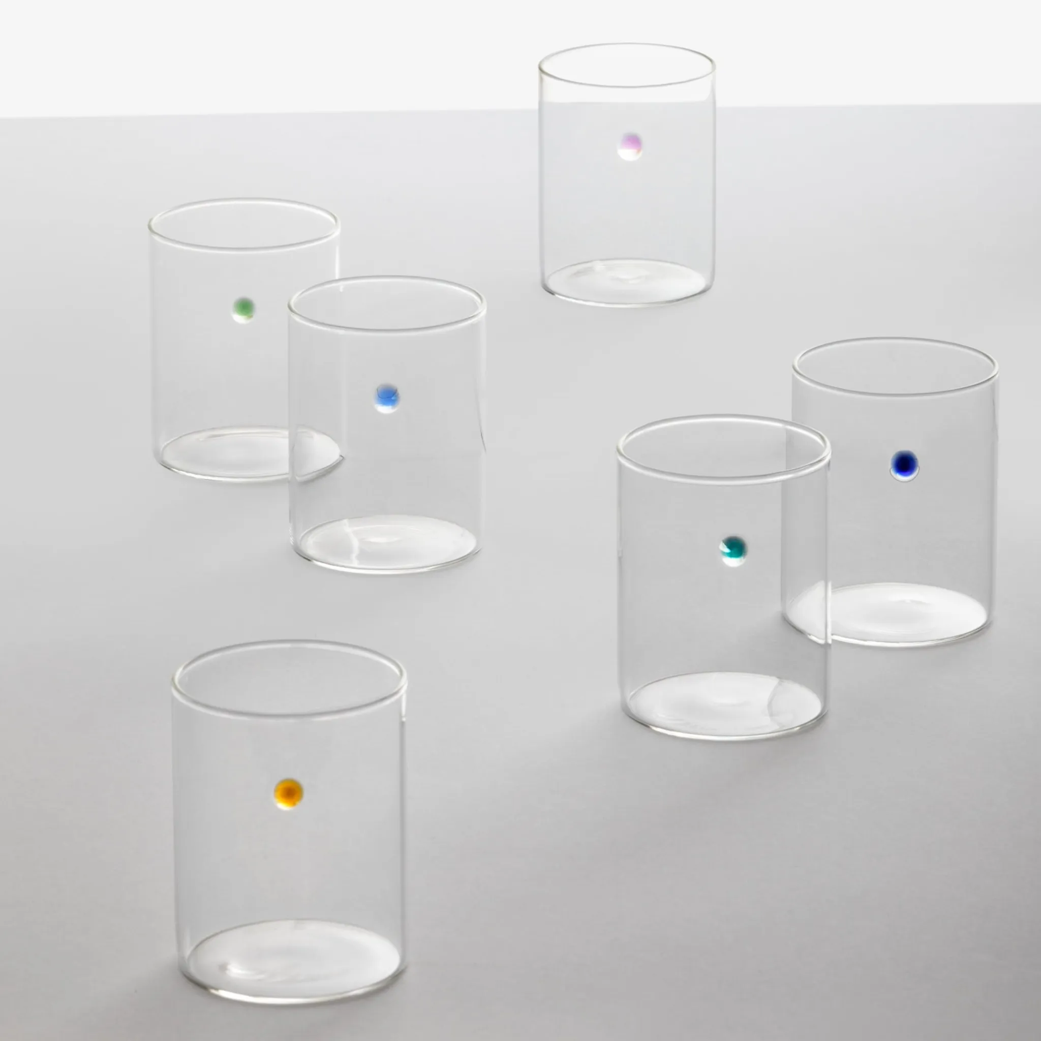 Sale Set of 6 Water Tumblers Table Setting|Drinking Glasses