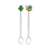 Best Snail and Frog Set of 2 Stirring Spoons, 15cm Tableware Brands|Cutlery