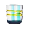 Teal & Yellow Patterned Tumbler, 350ml Tableware Brands