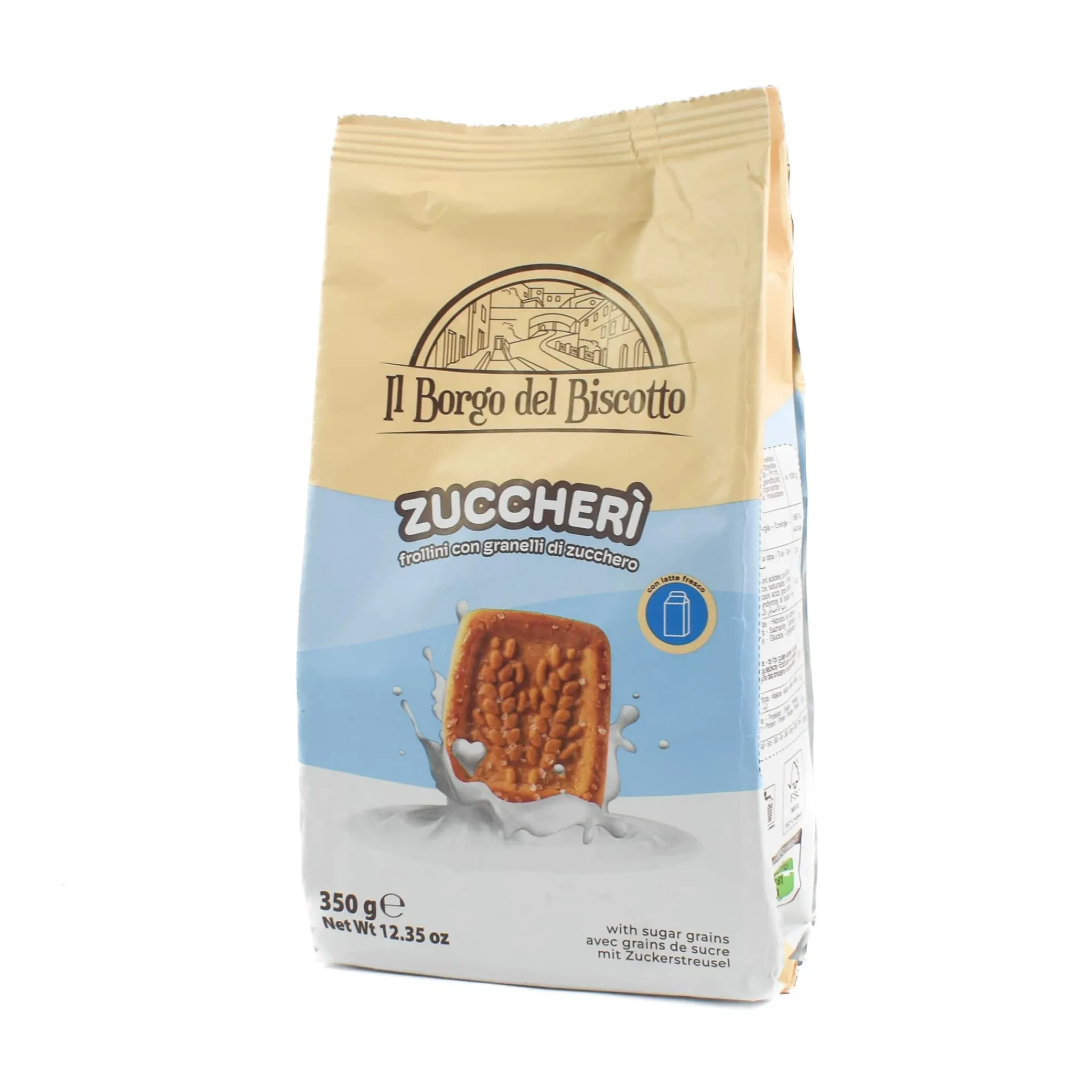 Il Borgo del Biscotto Shortbread Biscuits with Sugar Grains, 350g Ingredients Brands|Cakes & Bakery