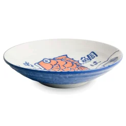 Sale Japanese Fish Shallow Bowl, 21.5cm Japanese Ingredients|Japanese Tableware