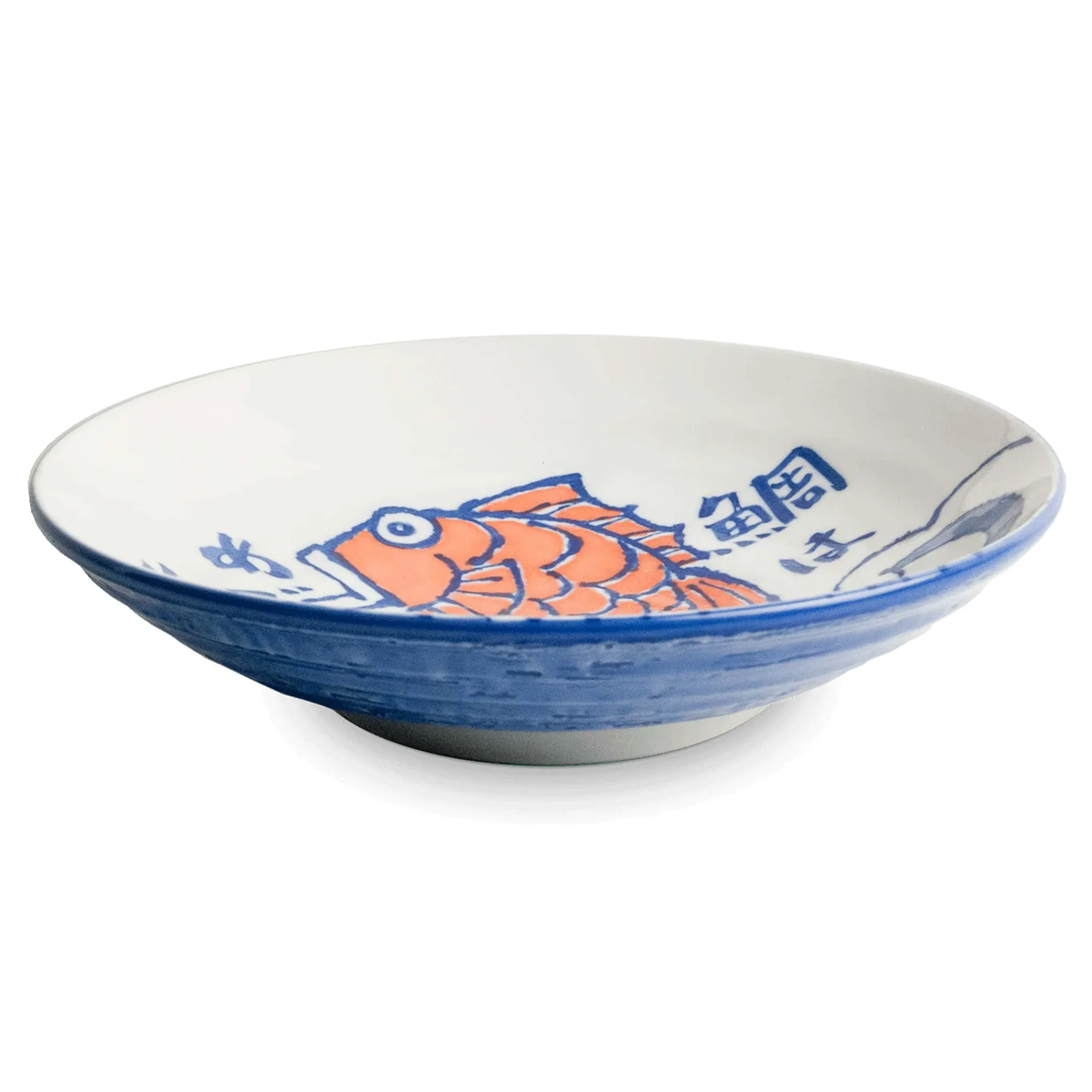 Sale Japanese Fish Shallow Bowl, 21.5cm Japanese Ingredients|Japanese Tableware