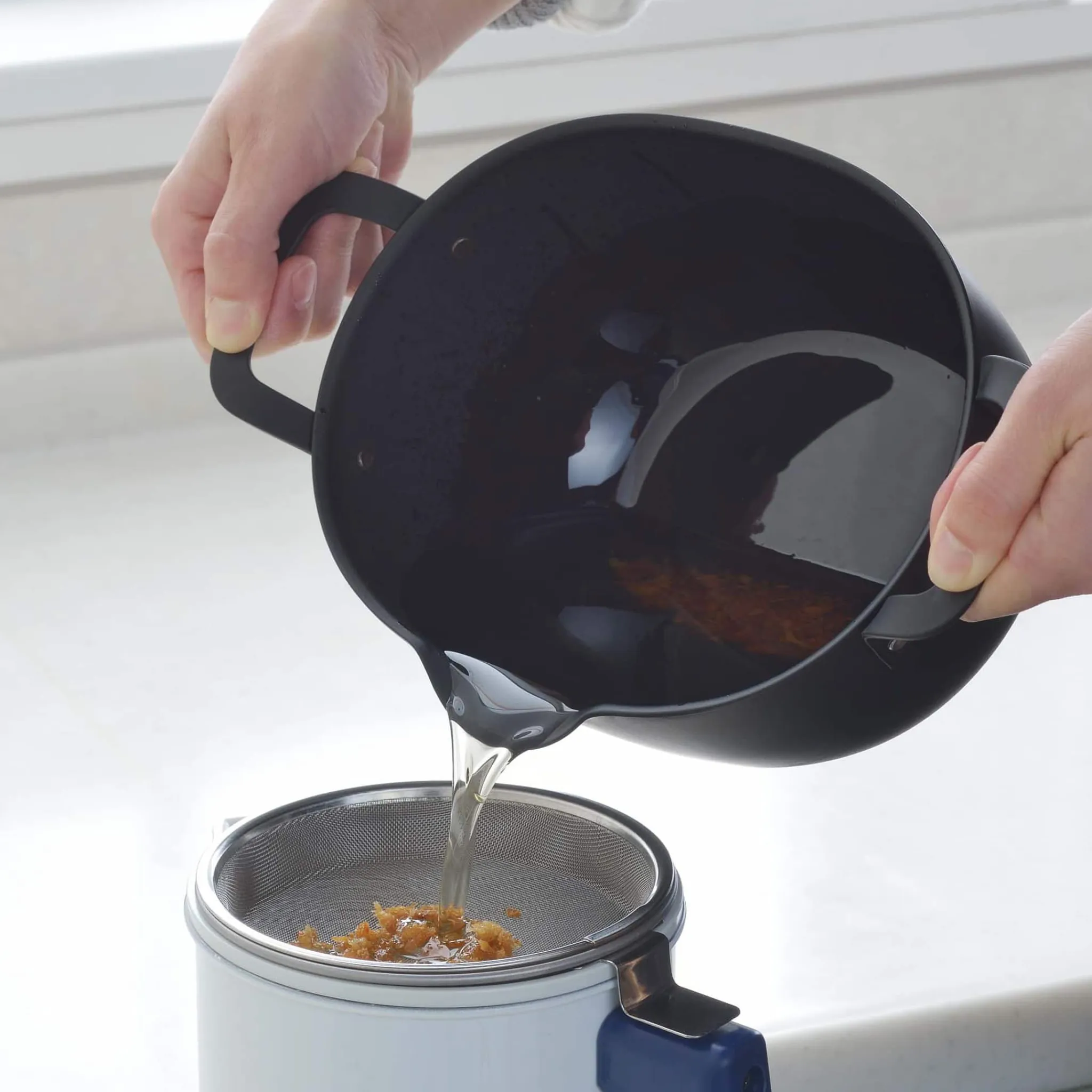 Best Japanese Iron Tempura Deep Frying Pot, 22cm Japanese Ingredients|Pots & Pans