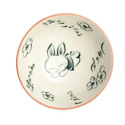 Clearance Japanese Kawaii Red Rabbit Rice Bowl, 14cm Japanese Ingredients|Crockery & Dinnerware