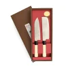 Hot Japanese Knife Duo - Santoku & Nakiri Japanese Ingredients|Kitchen Knives
