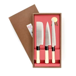 Clearance Japanese Knife Trio - Sashimi, Gyuto & Nakiri Japanese Ingredients|Kitchen Knives