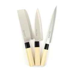 Clearance Japanese Knife Trio - Sashimi, Gyuto & Nakiri Japanese Ingredients|Kitchen Knives