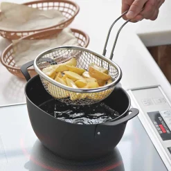 Online Japanese Stainless Steel Tempura Frying Basket, 18cm Japanese Ingredients|Pots & Pans