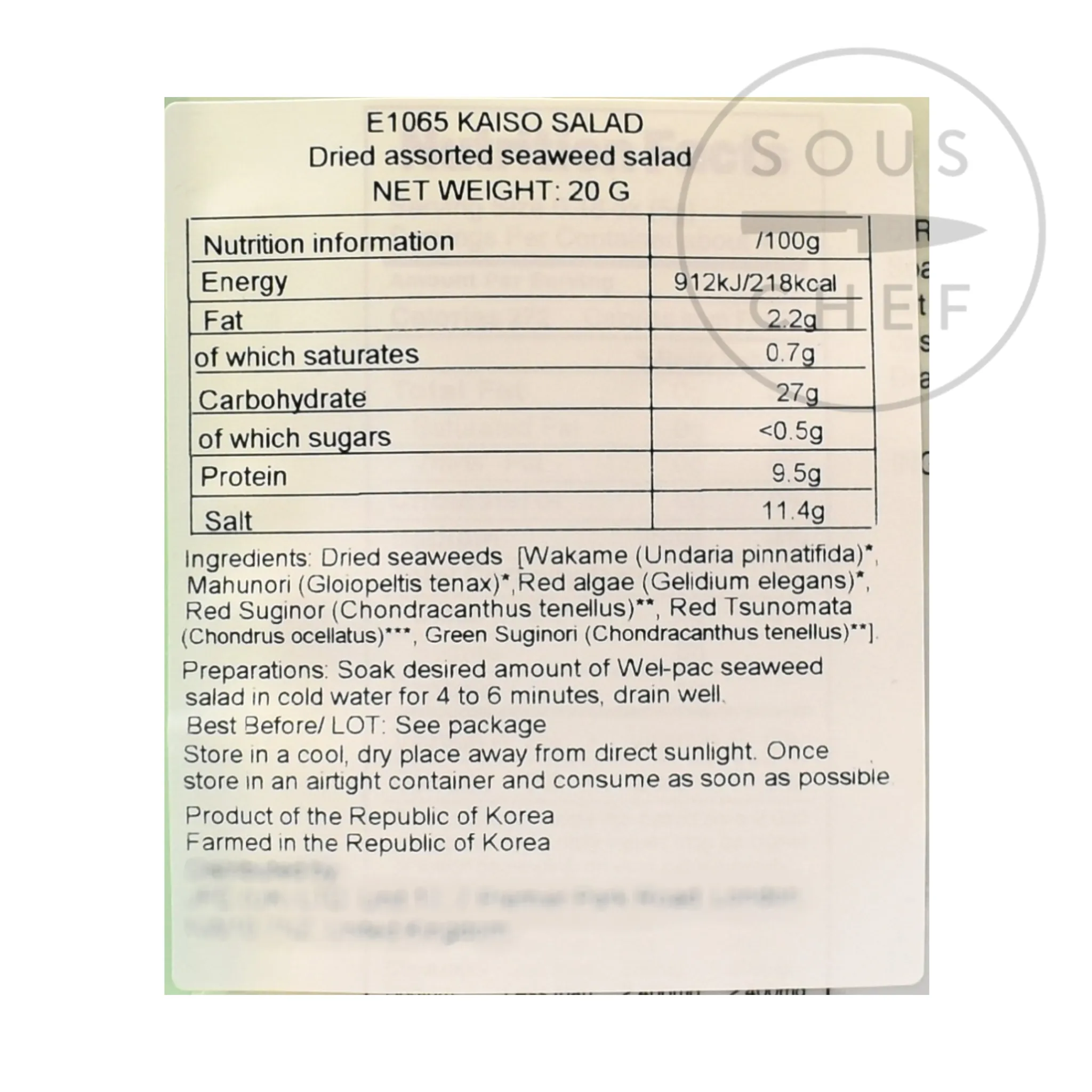 Discount Japanese Style Kaiso Seaweed Salad Ingredients Brands|Japanese Ingredients