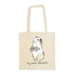 Hot May Contain Biscuits! Guinea Pig Tote Bag Tableware Brands|Made In The Uk