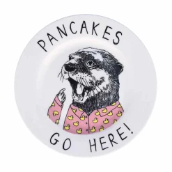 New Pancakes Go Here! Side Plate, 20cm Made In The Uk|Plates