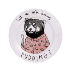 Online Tell Me We're Having Pudding Side Plate, 20cm Tableware Brands|Made In The Uk