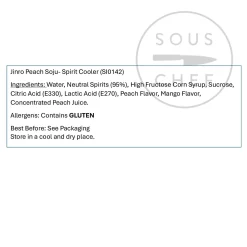 Sale Peach Soju, 350ml Ingredients Brands|Drinks