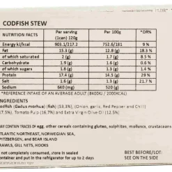New Codfish in Ragout Sauce, 120g Tinned Fish & Seafood|Ingredients Brands